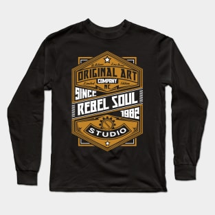 Lowbrow Original Seal (Gold) Long Sleeve T-Shirt